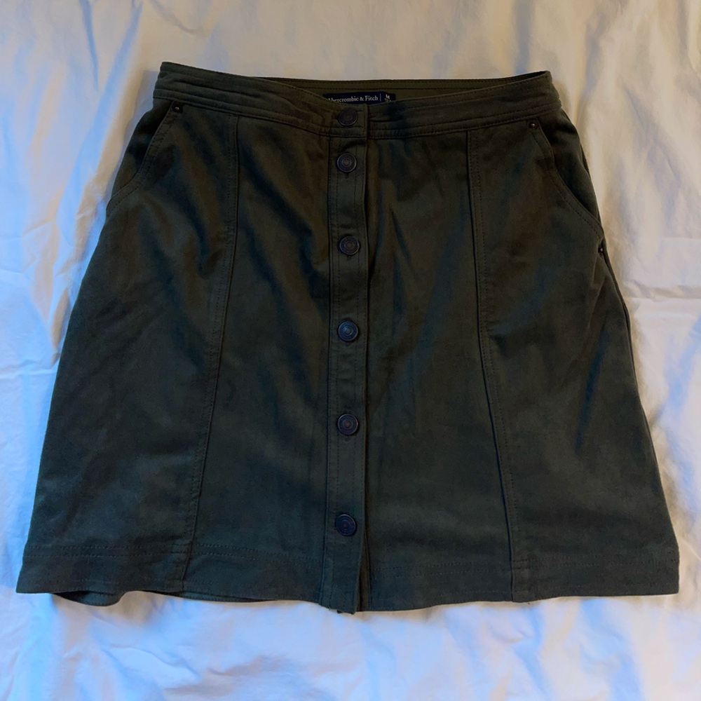 Green fashion skirt